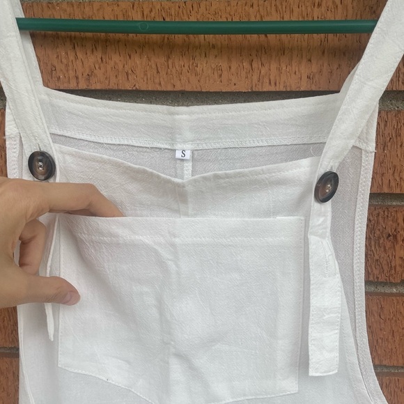 Women's Cream Jumpsuit Romper - Picture 6 of 12